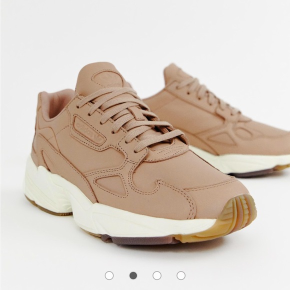 adidas Originals premium Falcon chunky sneakers in beige - Picture 1 of 3